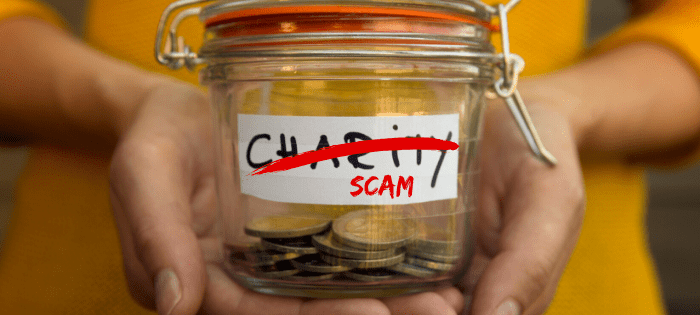 avoid charity scams